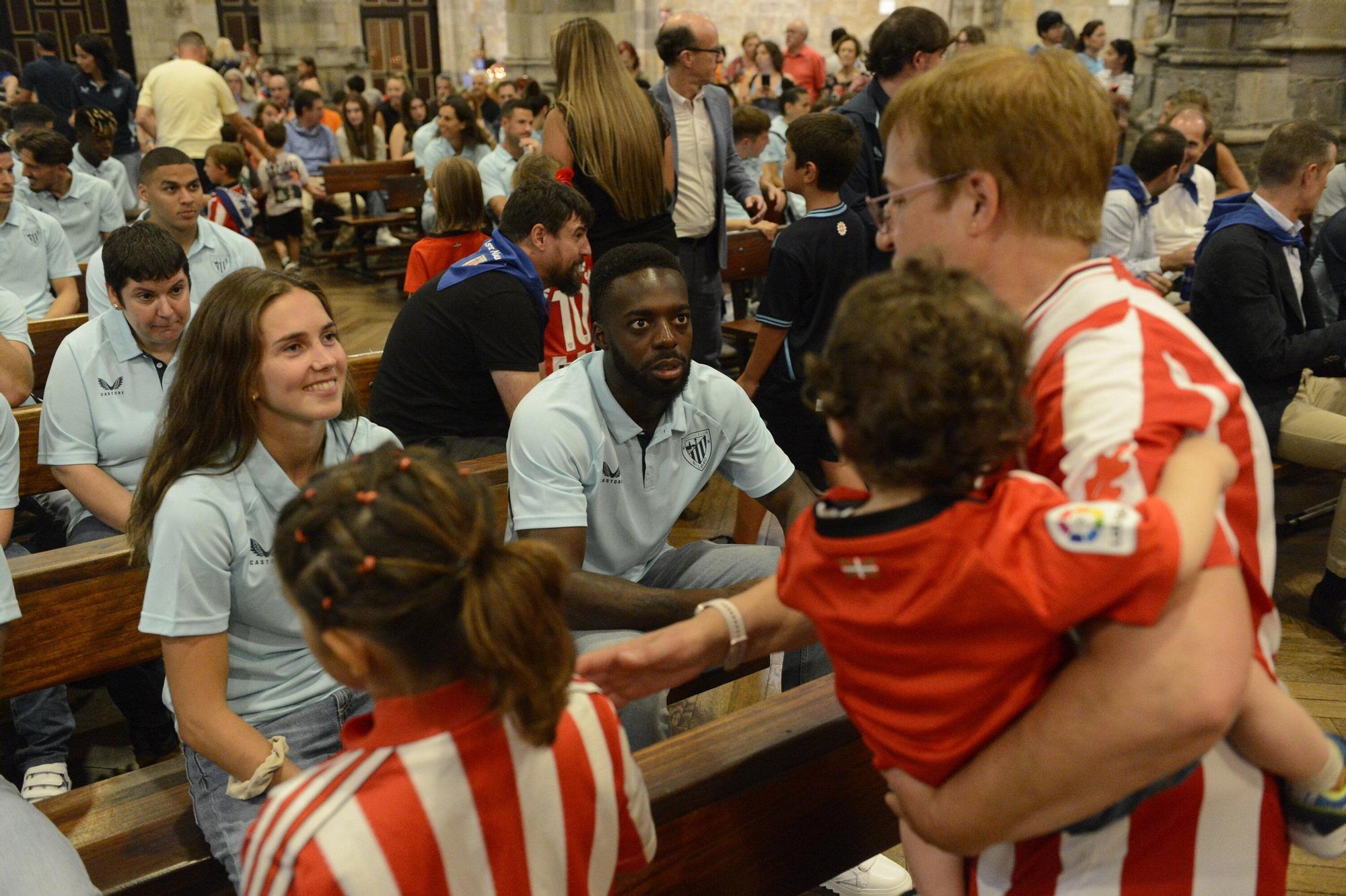 En imágenes: así ha sido la visita del Athletic a la Amatxu de Begoña