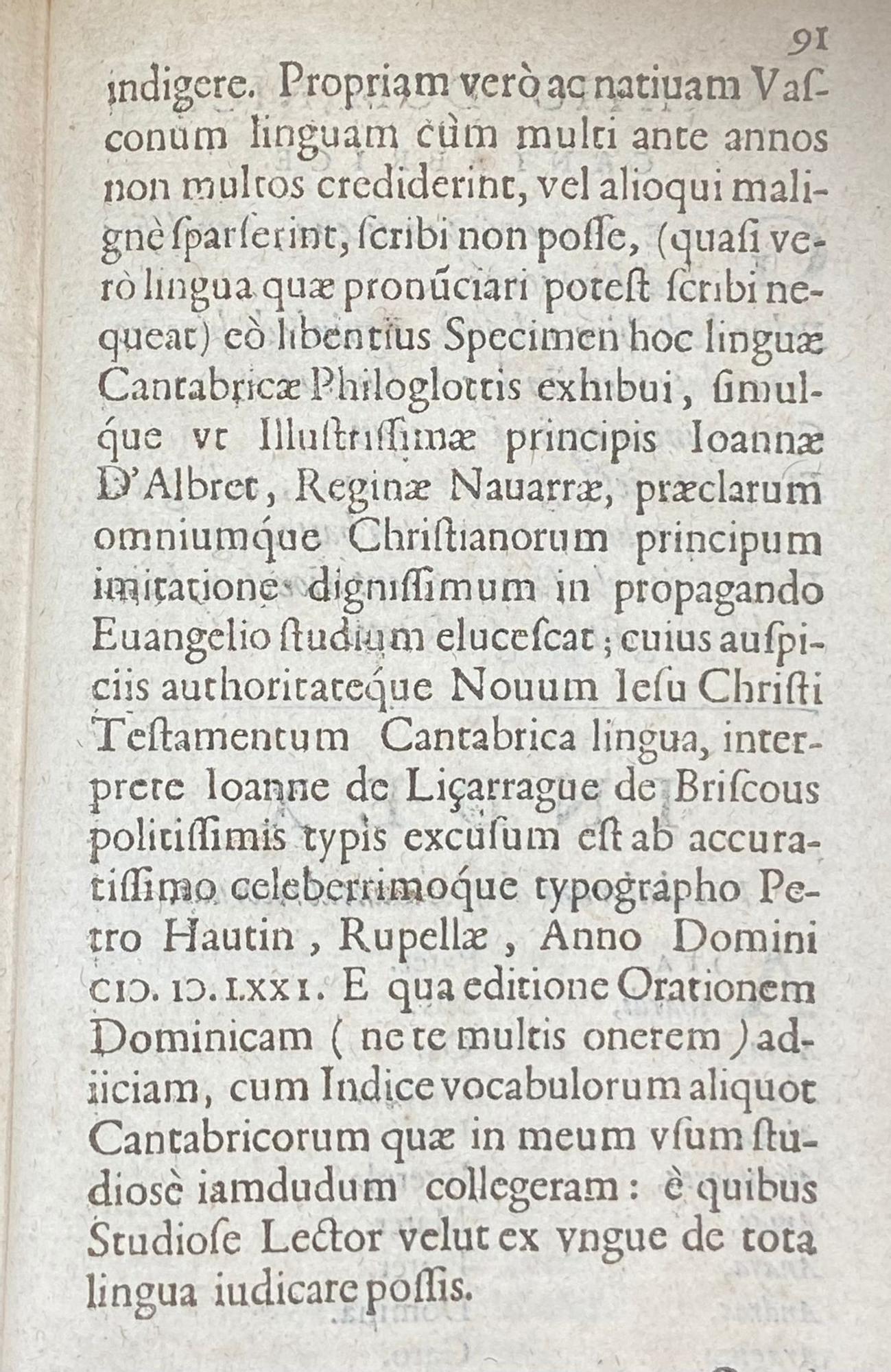 Un libro demuestra que el euskera ya sonaba en Europa hace más de 4 siglos