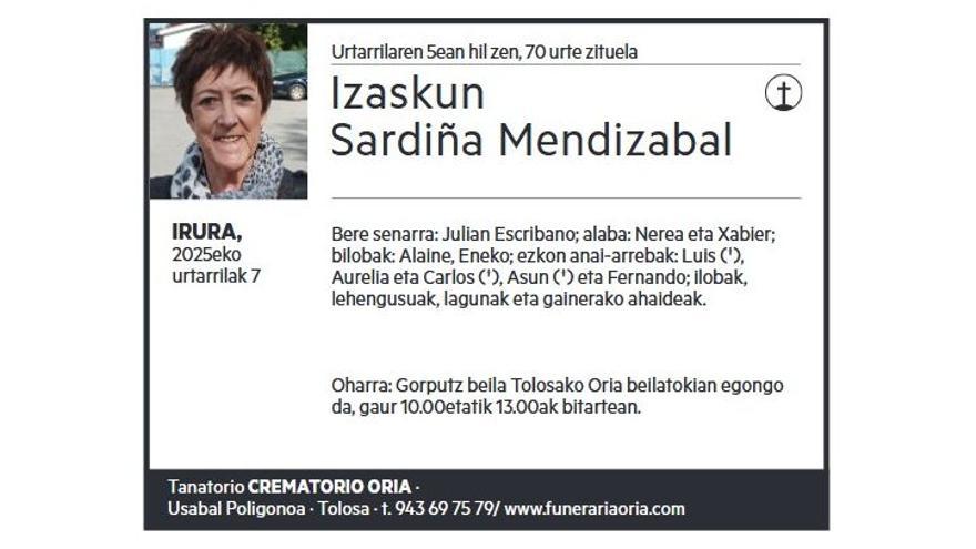 IZASKUN SARDIÑA MENDIZABAL