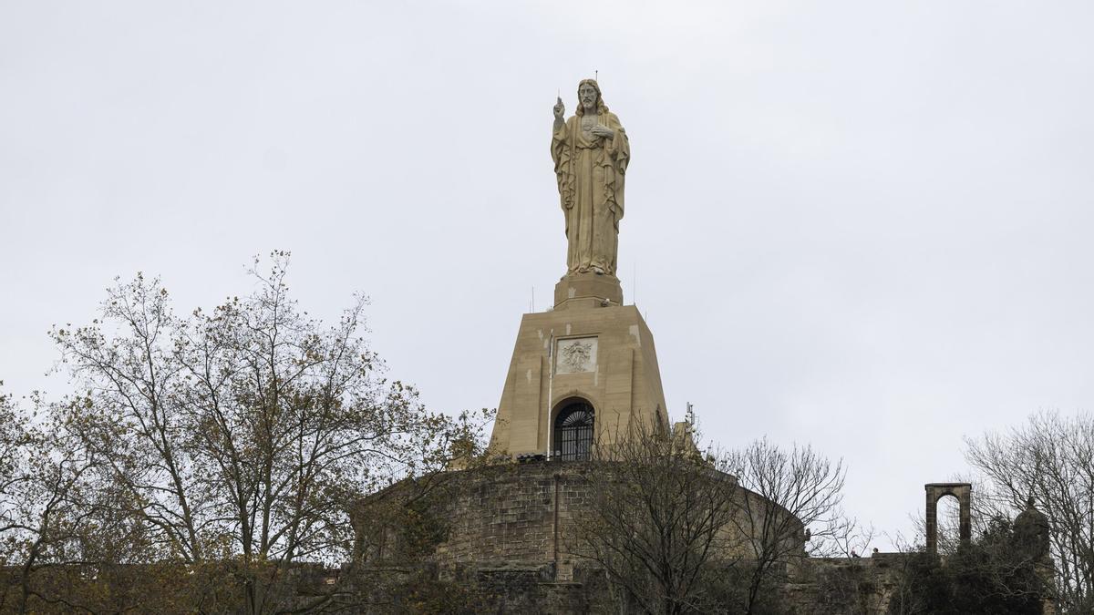 Sagrado Corazón en el monte Urgull de Donostia.