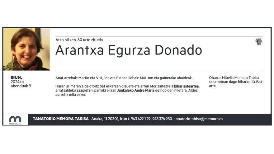 ARANTXA EGURZA DONADO