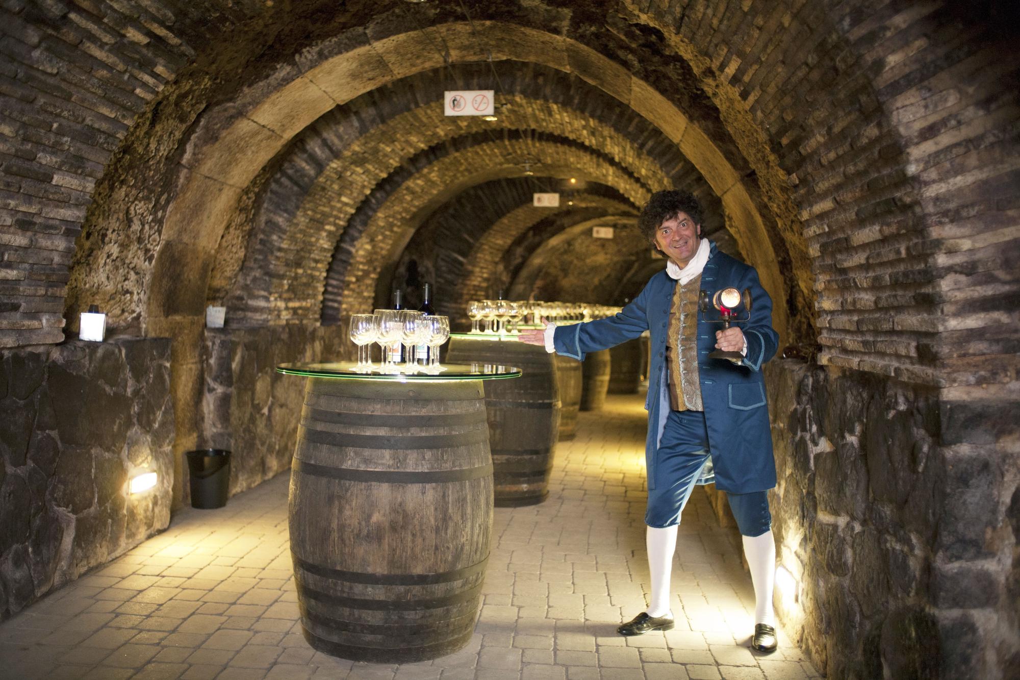 Bodega El Fabulista, a siete metros de profundidad bajo un palacio del siglo XVIII