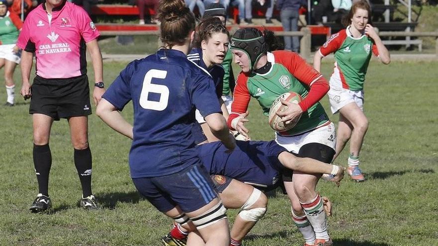 Euskadi, en un partido ante Francia sub’20 en Landare.