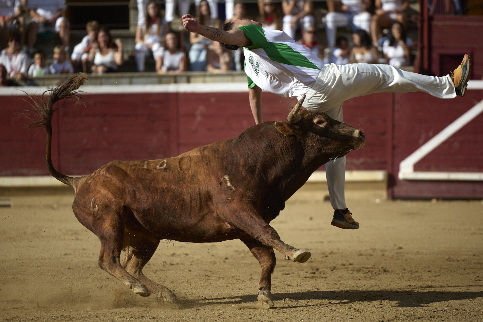 Fotos del concurso de recortadores de fiestas de Tafalla