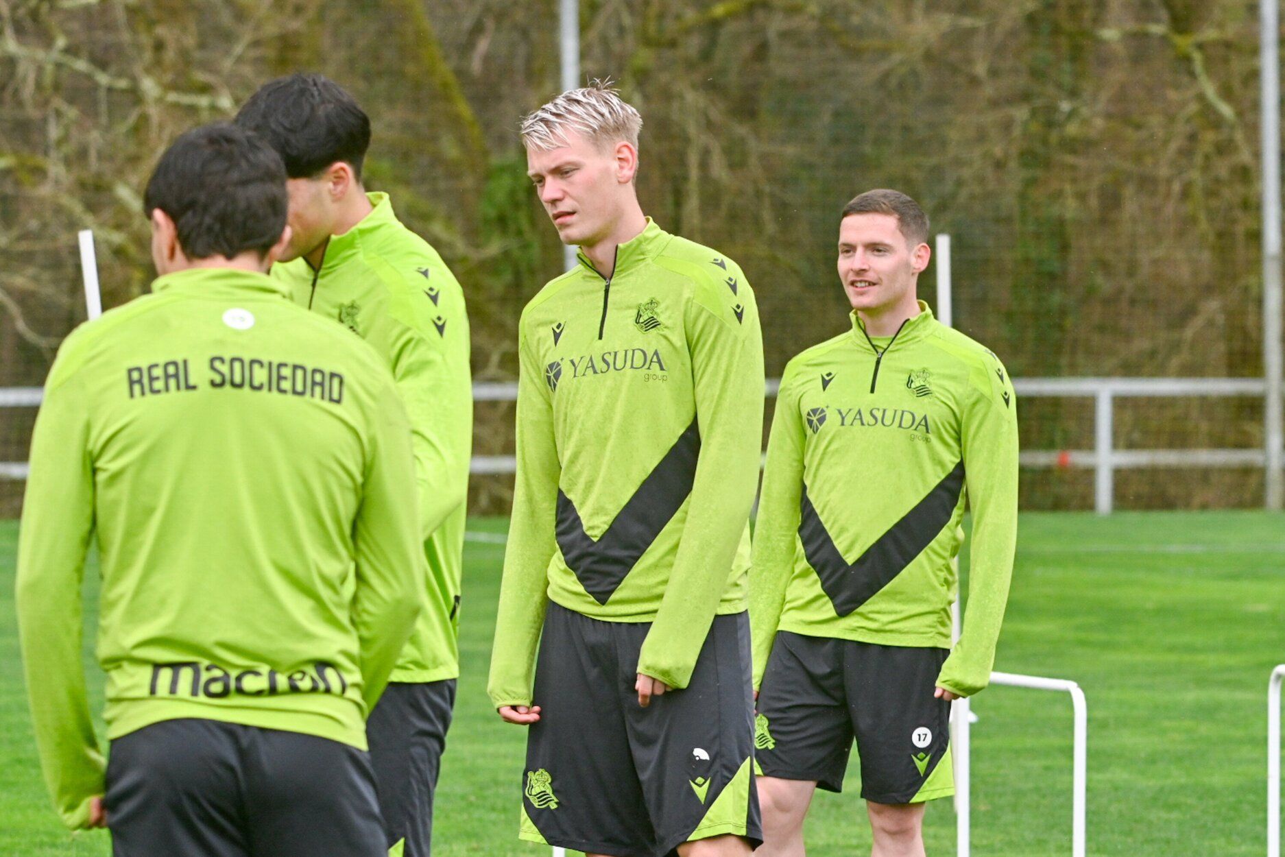 Entrenamiento antes de la semifinal en la Real y el Madrid
