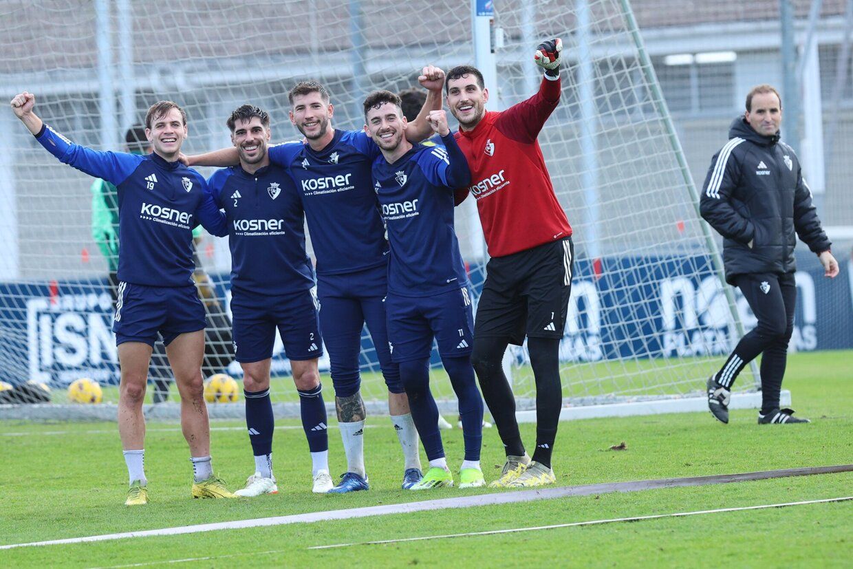 Último entrenamiento de Osasuna de este 2023