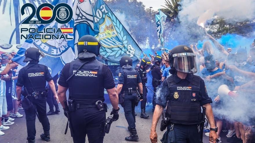 Detenido un ultra del Málaga por entrar al campo aunque lo tenía prohibido por altercados