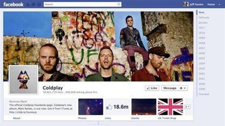 Facebook rediseña sus Páginas al estilo Biografía