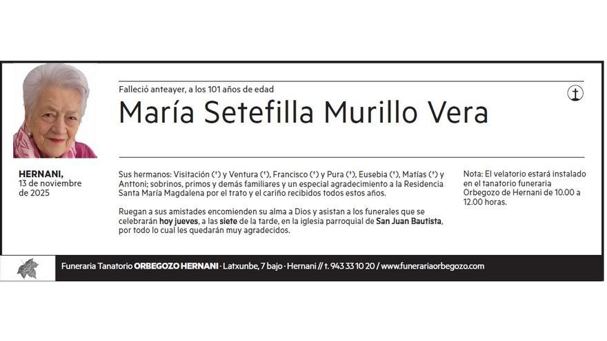 MARIA SETEFILLA MURILLO VERA