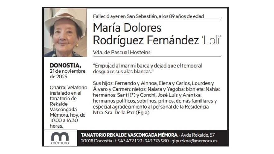 María Dolores Rodríguez Fernández