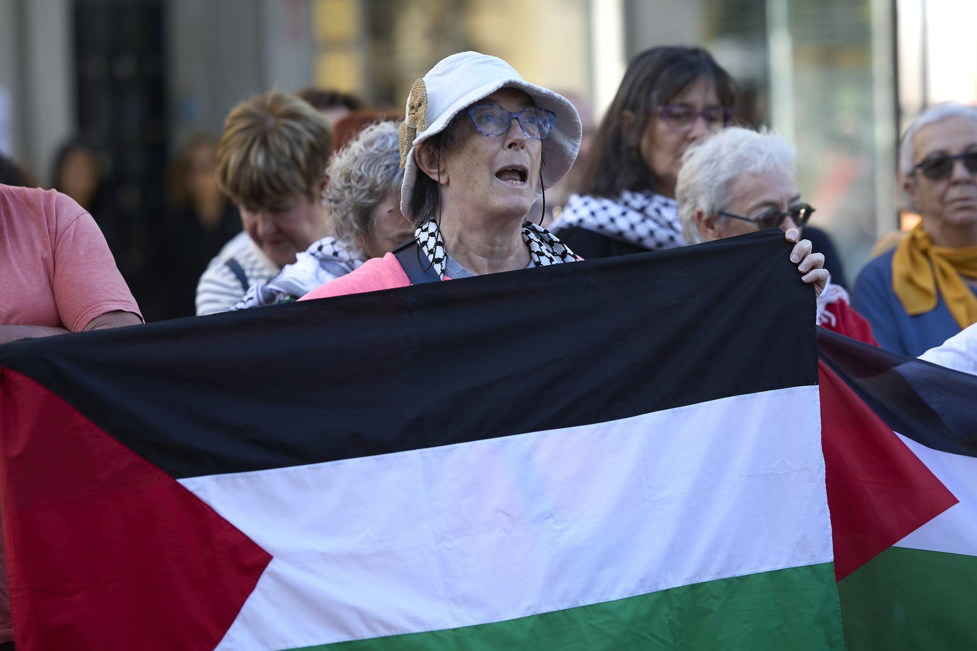 Una concentración reclama en Pamplona medidas "reales" contra Israel
