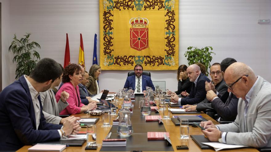 Mesa de Junta y Portavoces del Parlamento de Navarra, este lunes 6 de octubre