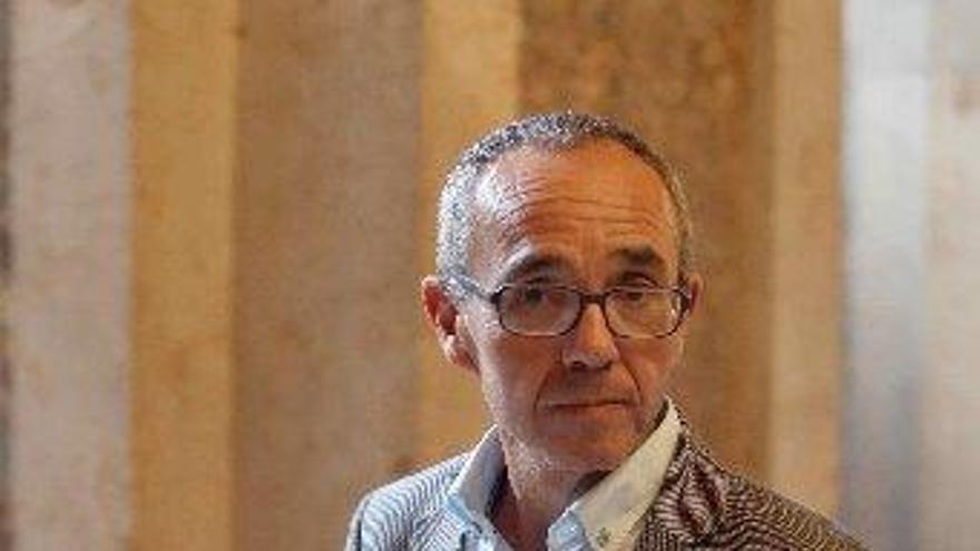 Joan Coscubiela, ayer en el Parlament de Catalunya.