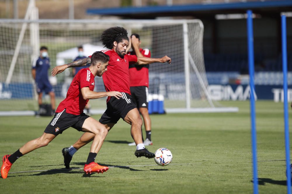 Entrenamiento de Osasuna en Tajonar el 19 agosto d