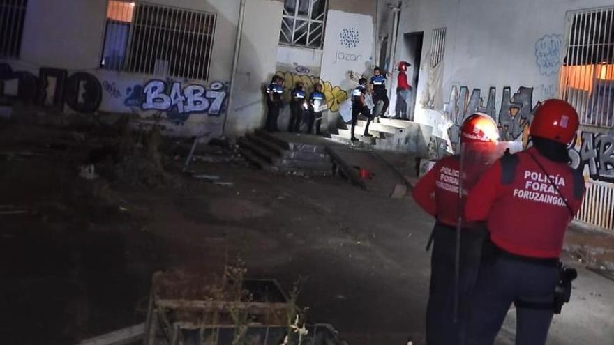 Policía Foral interviene este fin de semana en quince peleas, en las que detiene a diez personas