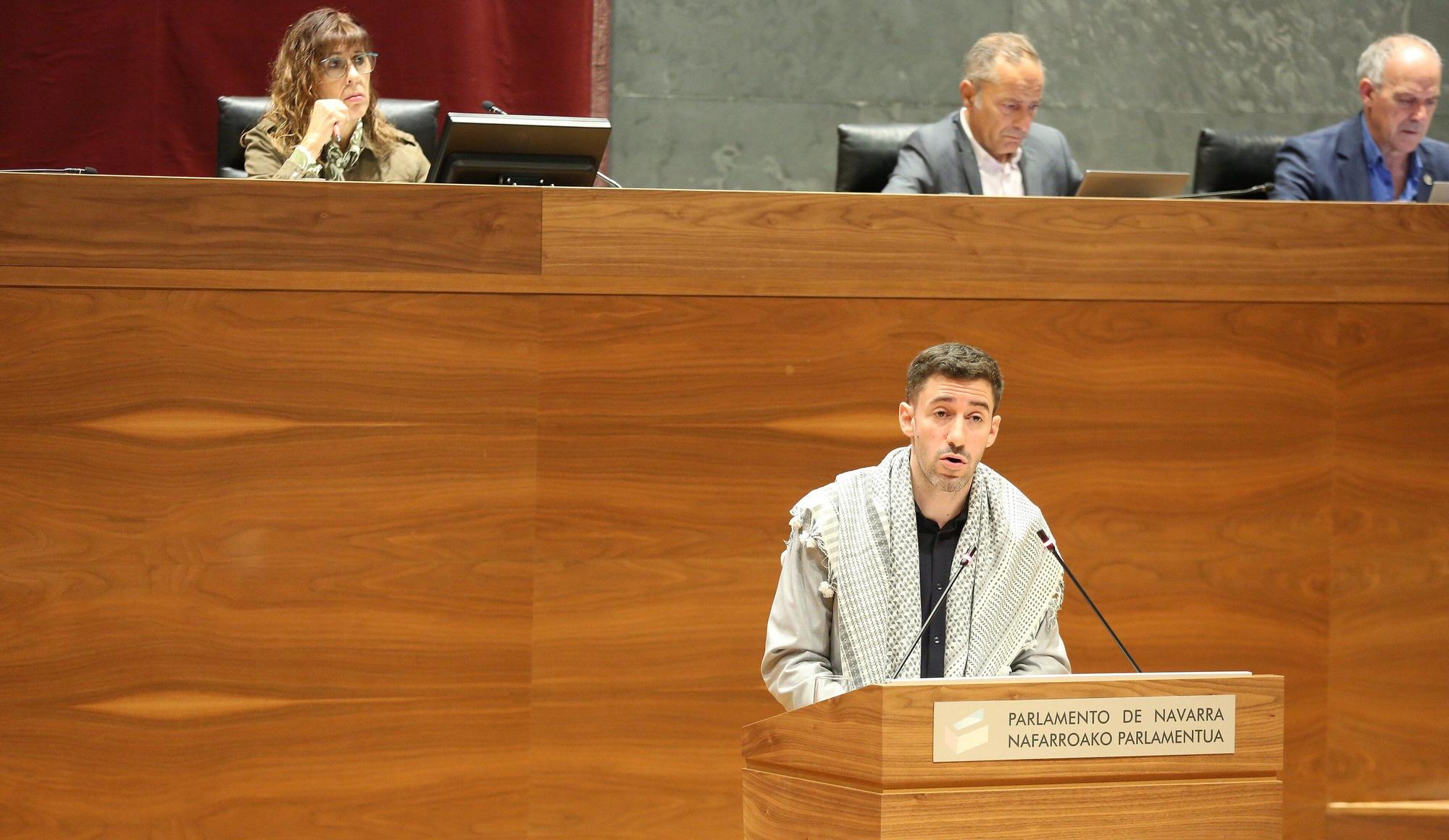 Fotos del pleno del Parlamento de Navarra del jueves 2 de octubre