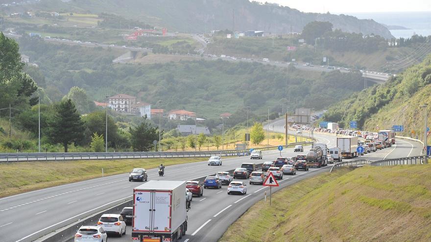 Accidente con herido en la N-I dirección Vitoria