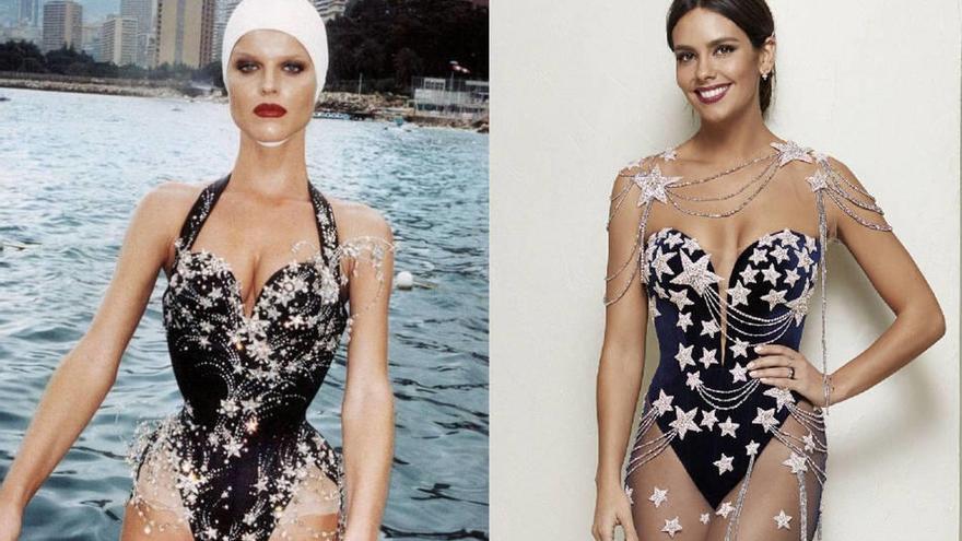 Izq: el corsé de Mister Pearl; dcha: el modelo de Pronovias.