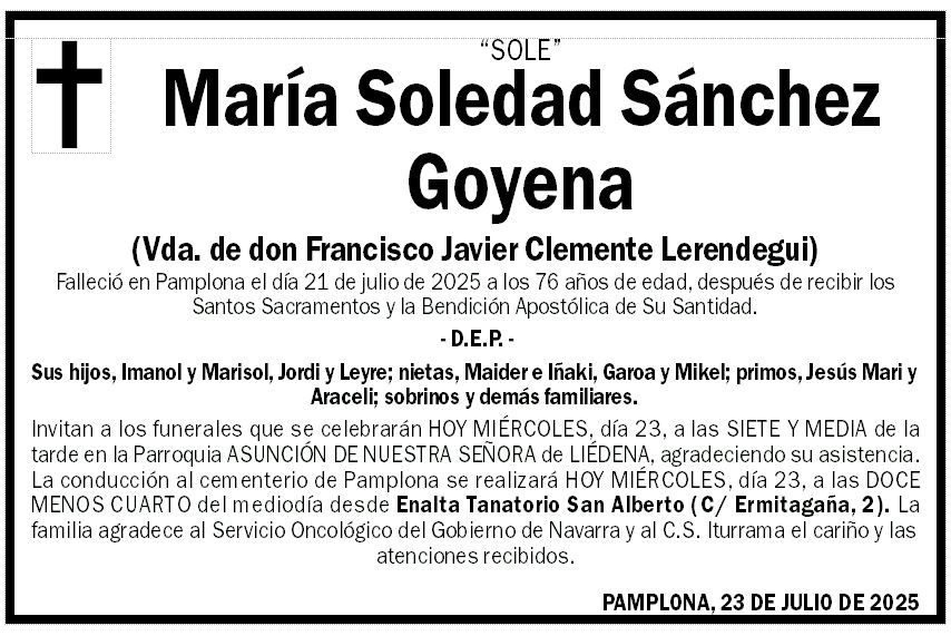 María Soledad Sánchez Goyena
