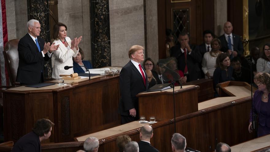 Trump llega a su segundo discurso del estado de la Unión con la popularidad bajo mínimos