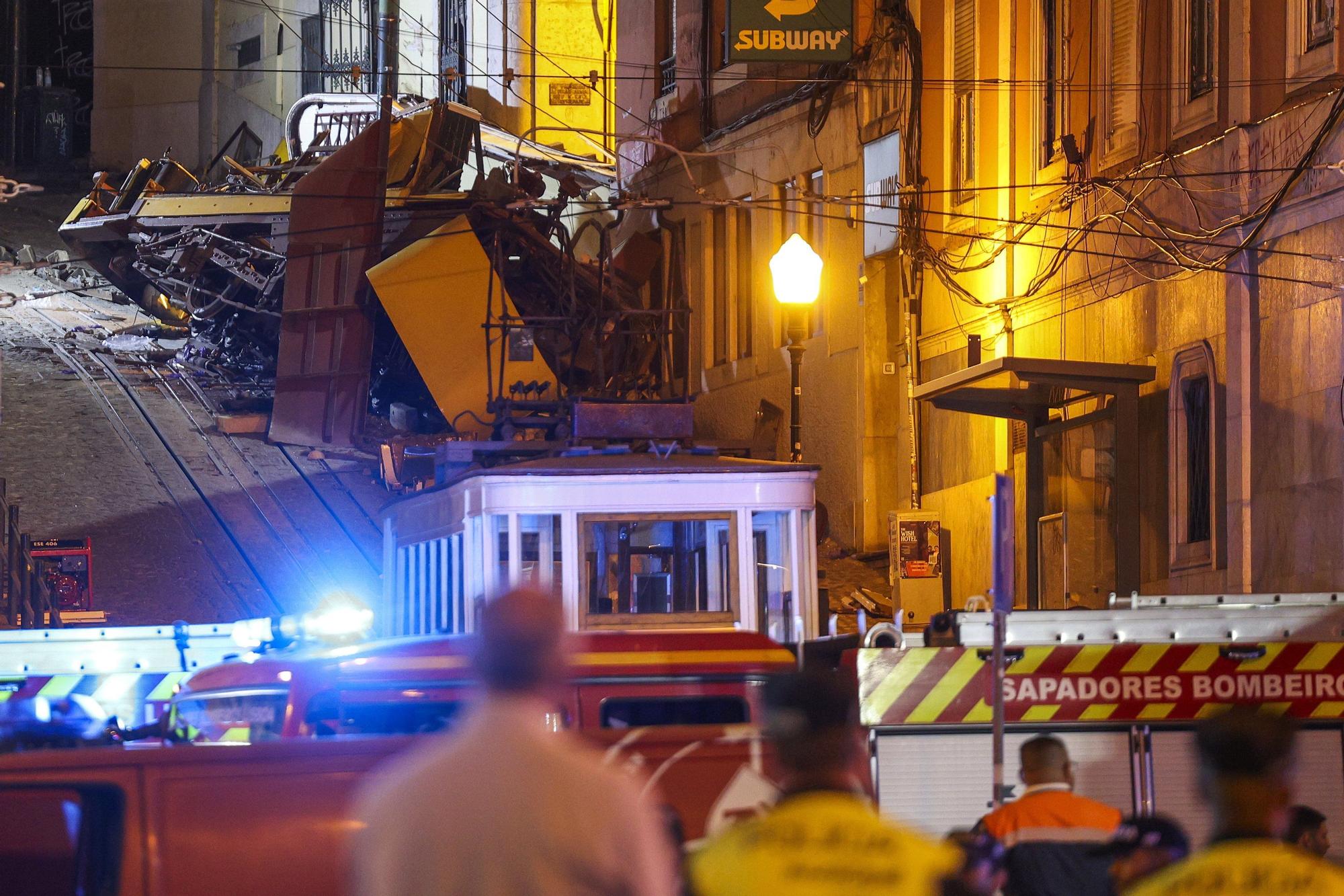 16 muertos en el descarrilamiento del Elevador de Gloria en Lisboa