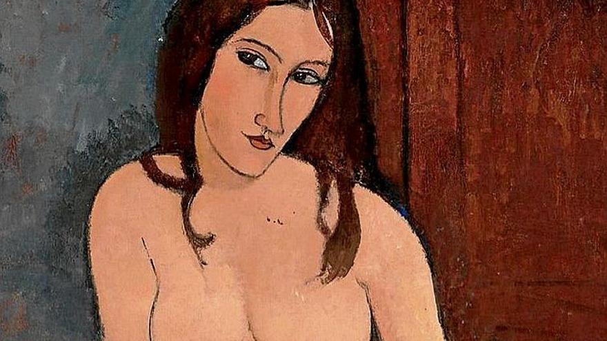 Obra de Modigliani censurada en Instagram.