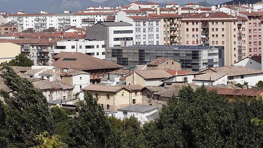 Vista general de Burlada, que perdió casi doscientos habitantes en 2010.