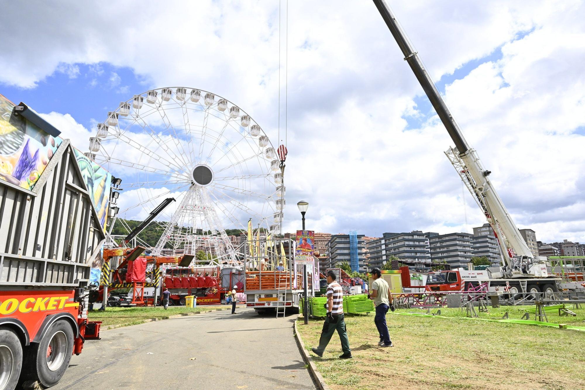 En fotos: las barracas se despiden del parque Etxebarria hasta el año que viene