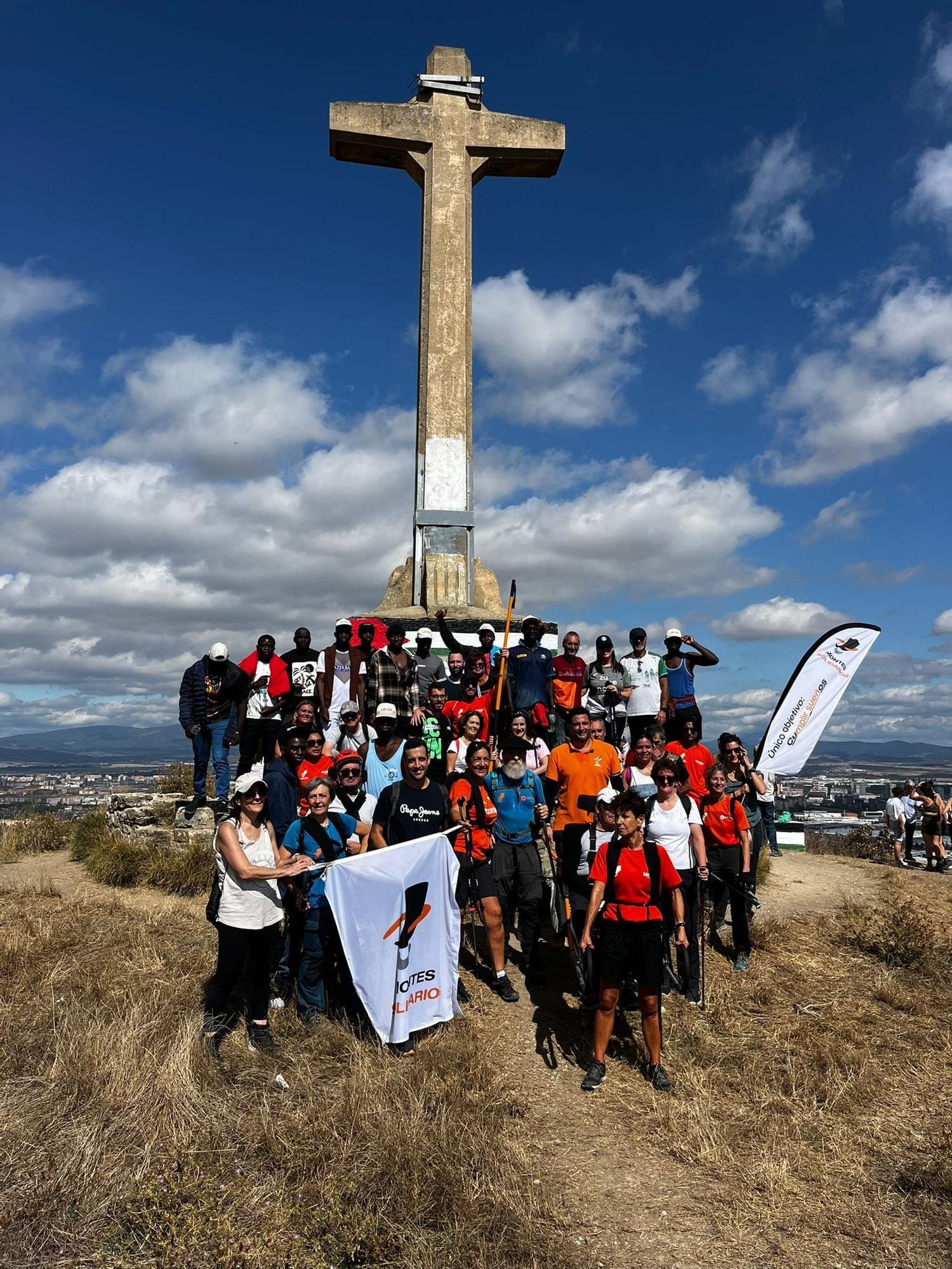 En imágenes: Reto en Olarizu con Montes Solidarios