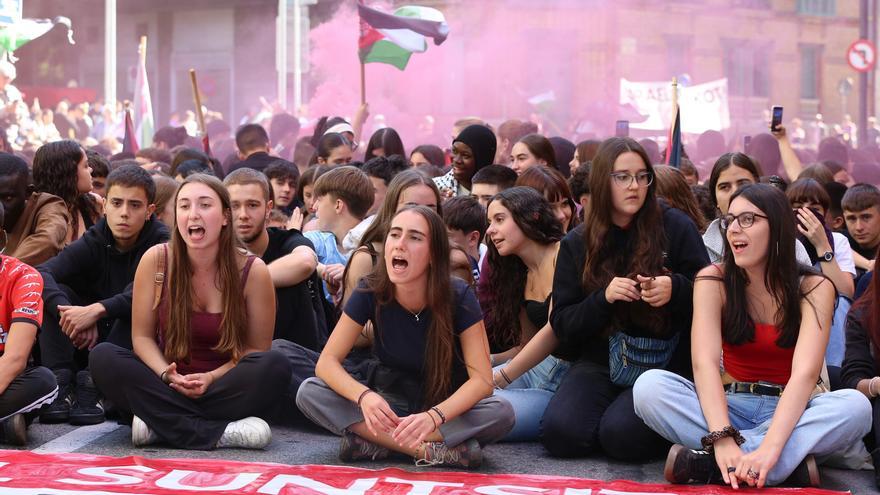 Una flota humana con Gaza en Pamplona