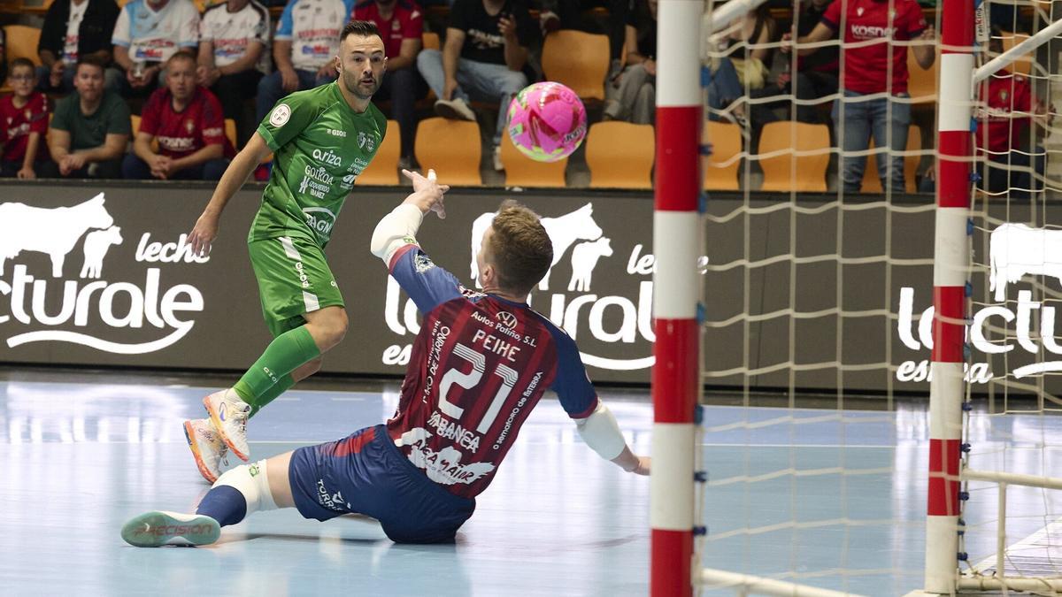 Dani Saldise, en un partido anterior.