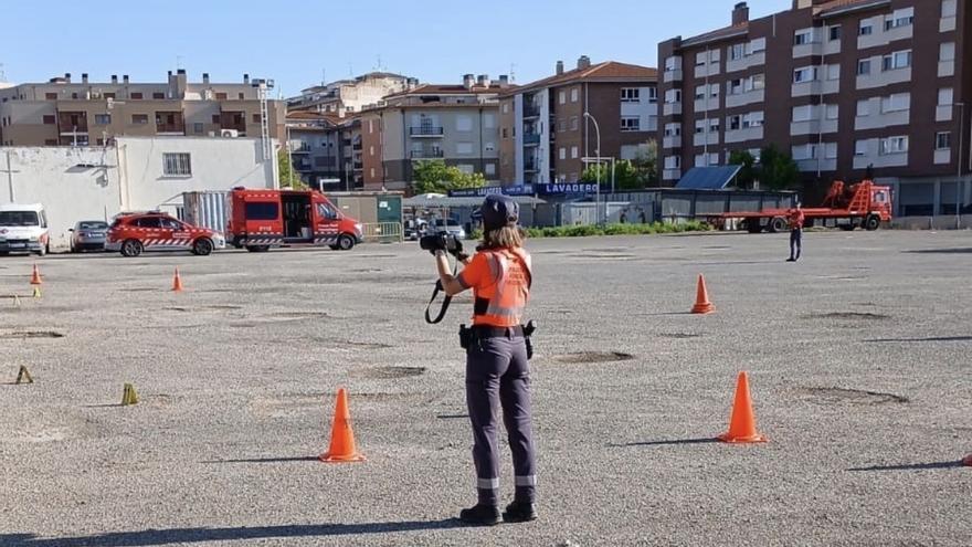 Investigan la muerte de un hombre atropellado por un camión en una gasolinera de Tudela