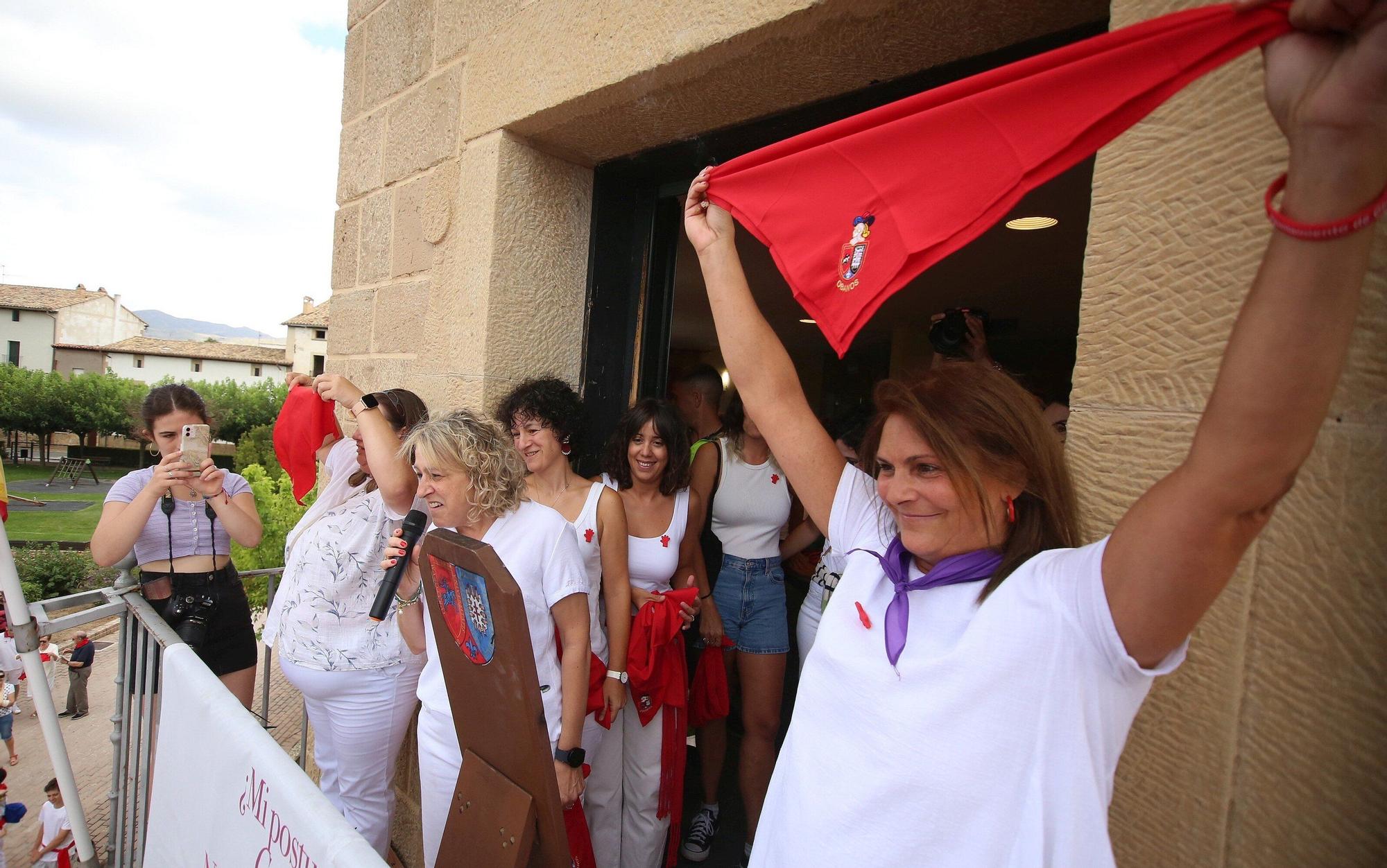 Fotos del chupinazo de Obanos