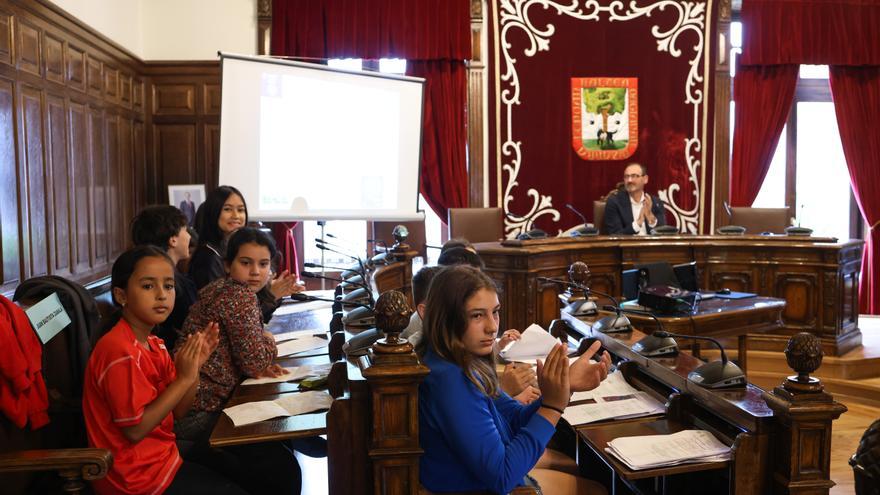 Los escolares de Getxo presentan sus propuestas sostenibles al Ayuntamiento