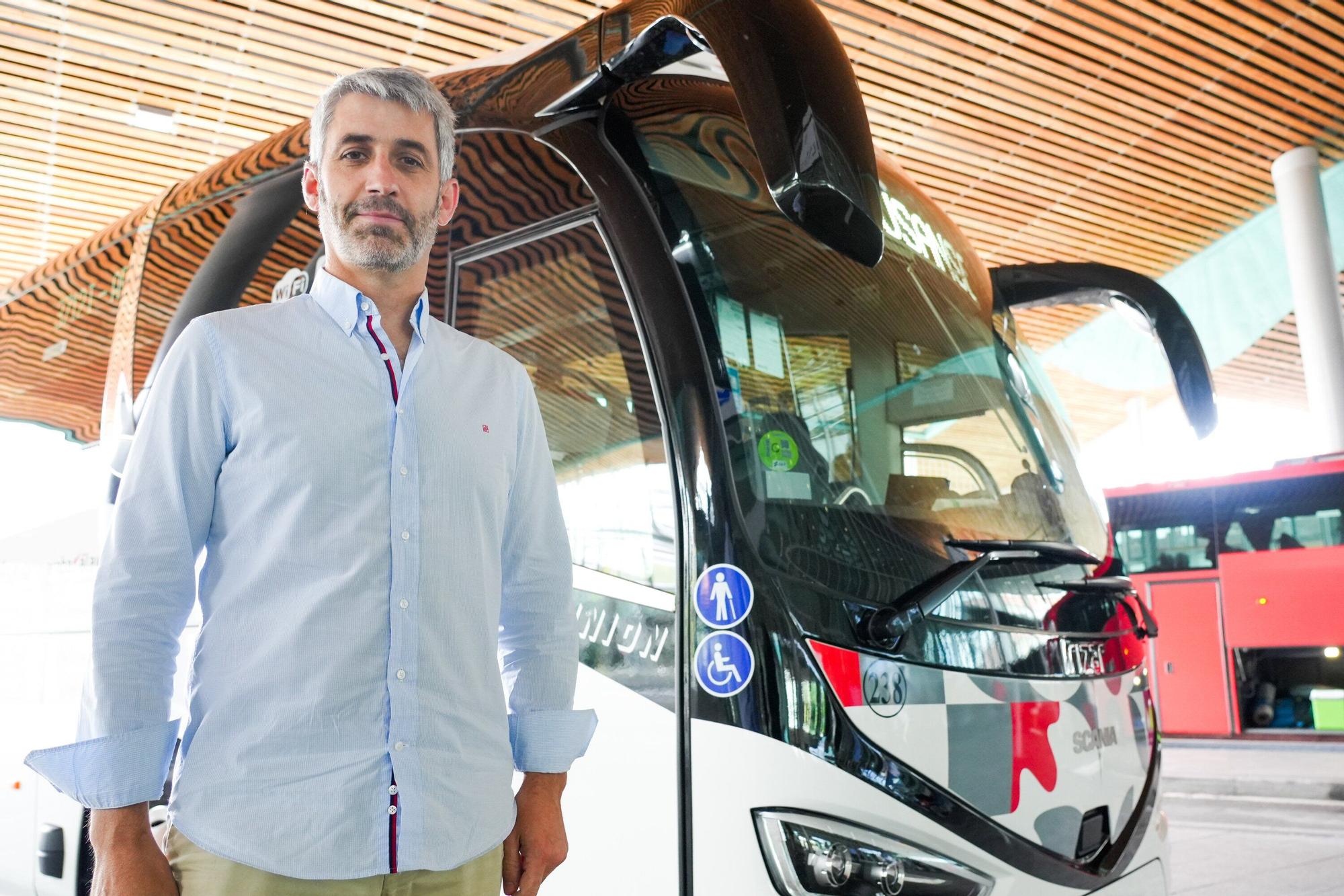 Lesaca, en la estación de autobuses de Gasteiz.