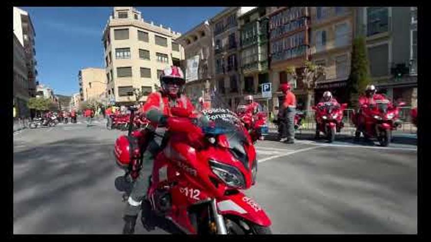 Así trabaja Policía Foral durante el Gran Premio Miguel Indurain