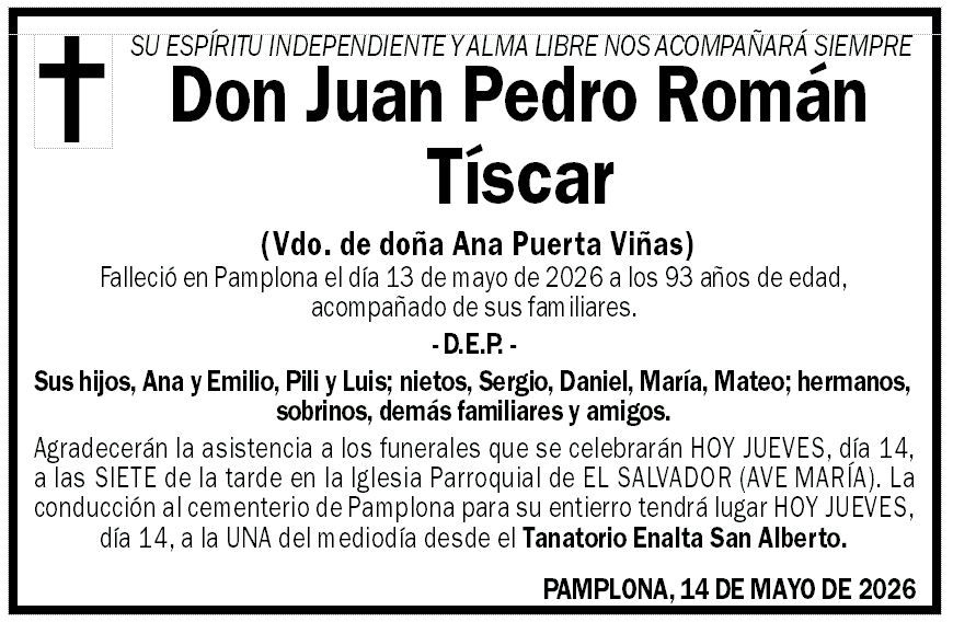 Juan Pedro Román Tíscar