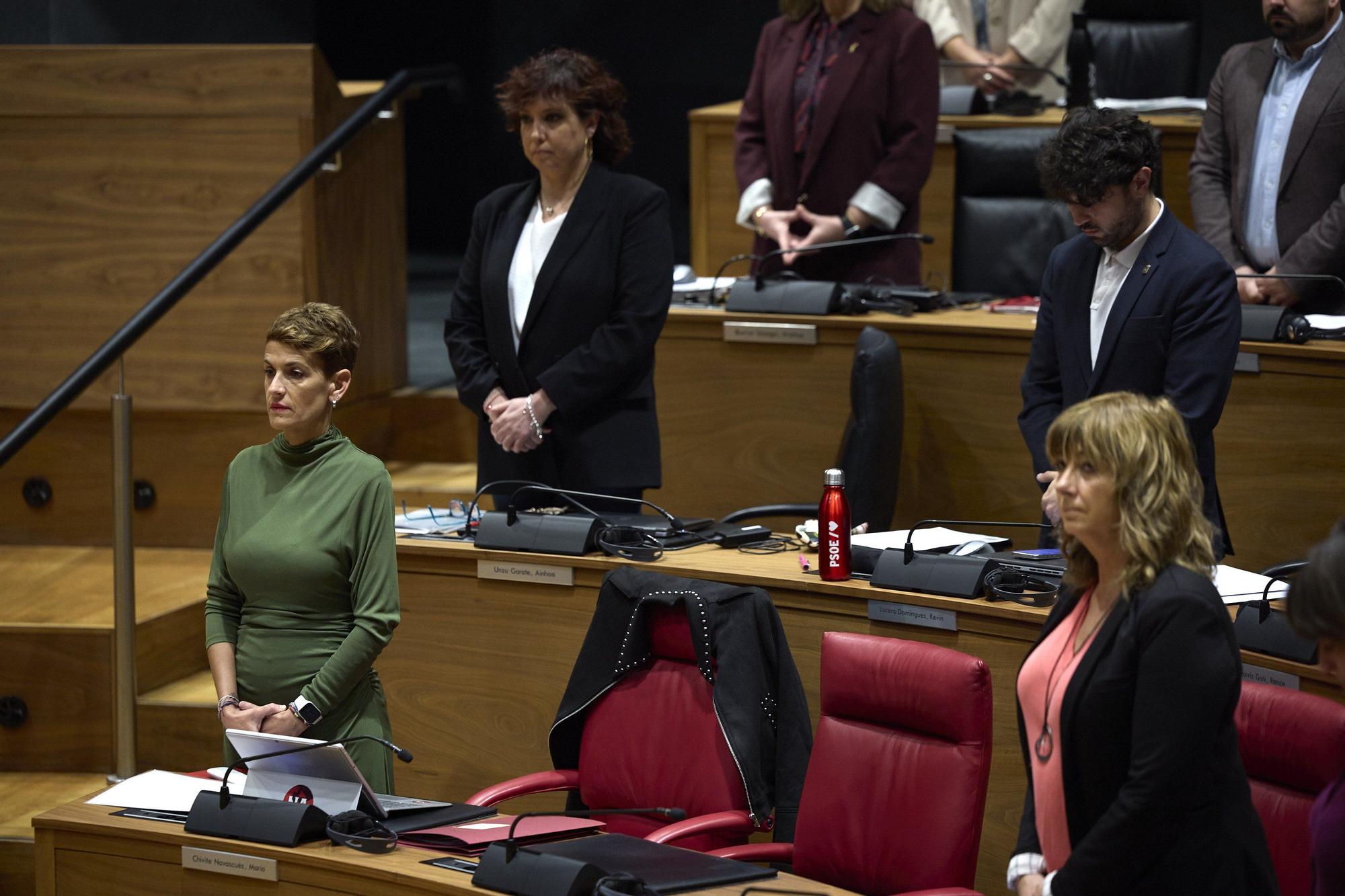 Fotos del pleno del Parlamento de Navarra del jueves 30 de octubre