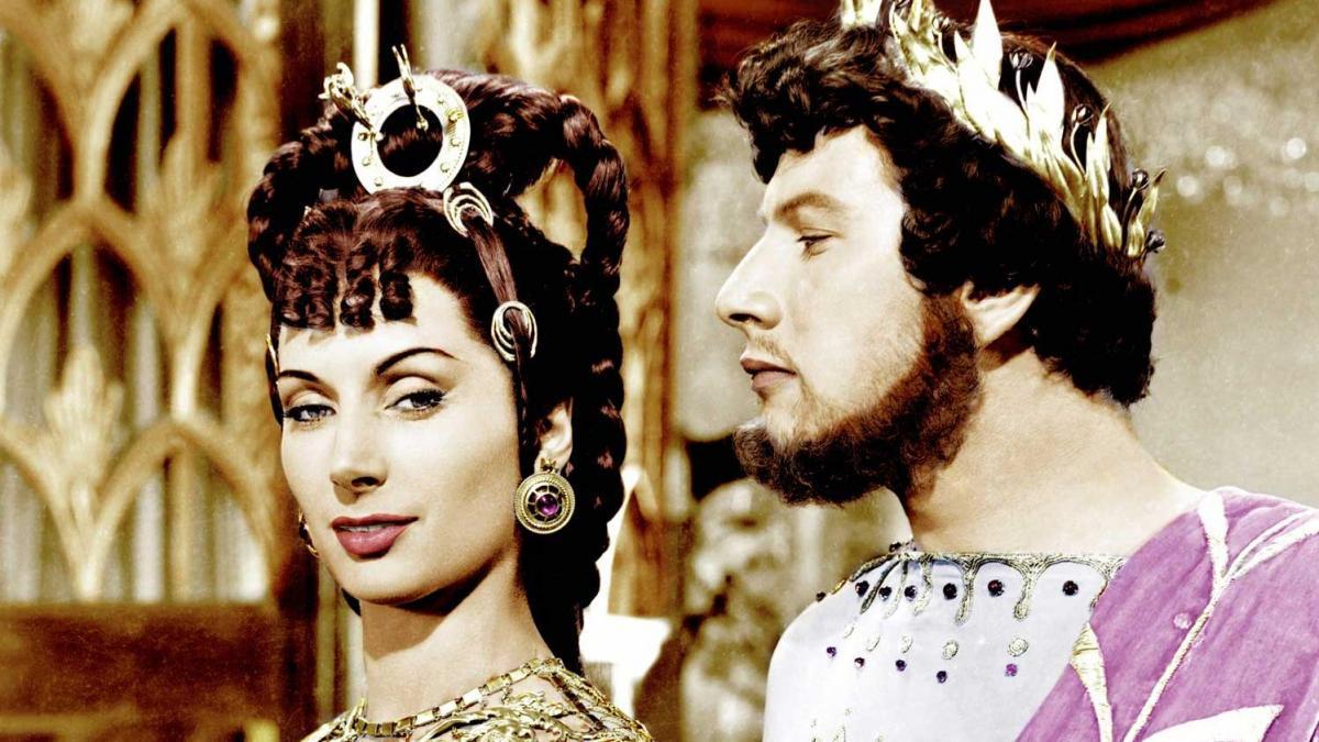 Patricia Laffan como Popea y Peter Ustinov como Nerón en ‘Quo Vadis’, Mervyn LeRoy (1951).