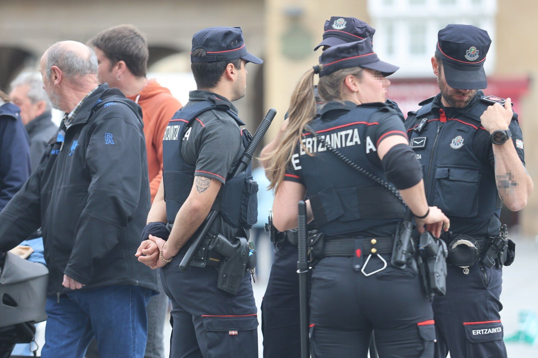 Dispositivo de la Ertzaintza en la capital alavesa.