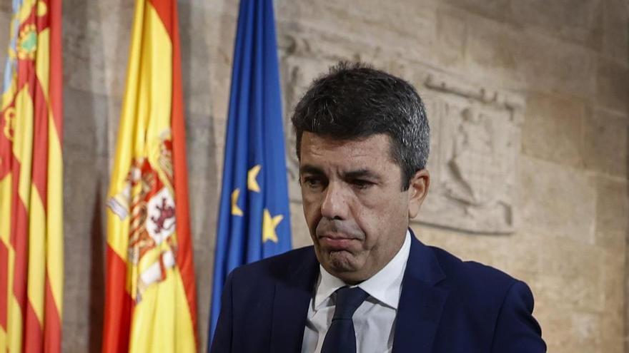 Mazón dimite como president de la Generalitat en una comparecencia cargada de reproches al Gobierno español