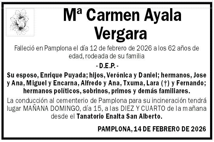 Mª Carmen Ayala Vergara