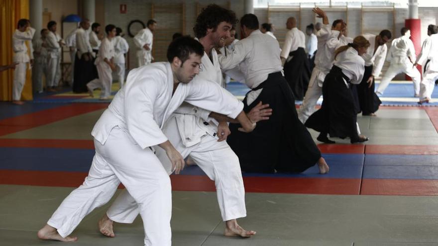 Entrenamiento de Aikido.