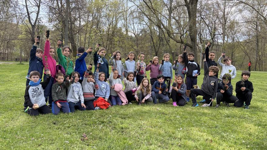 El  ‘día del árbol’ se convierte en toda una fiesta en Estella-Lizarra