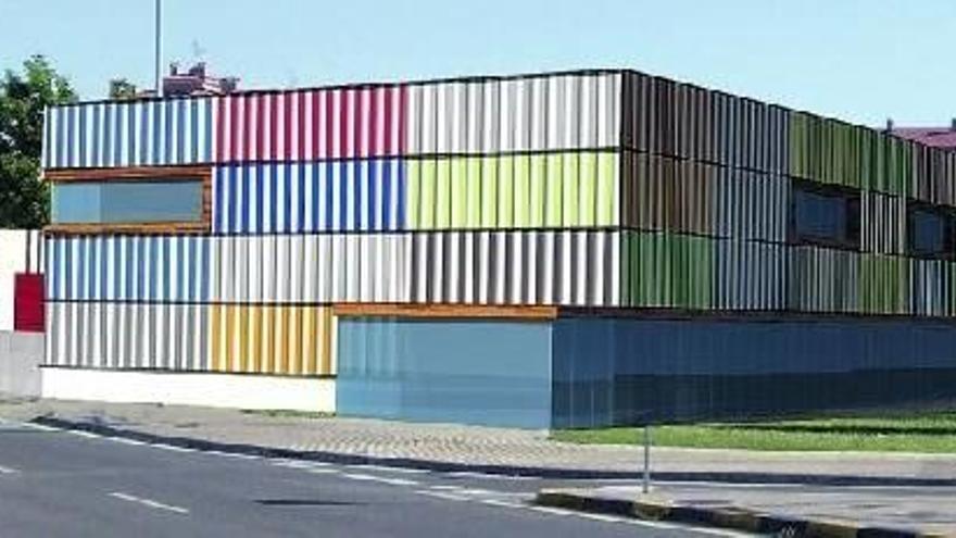 Recreación virtual del nuevo edificio municipal, ubicado frente a Simply.