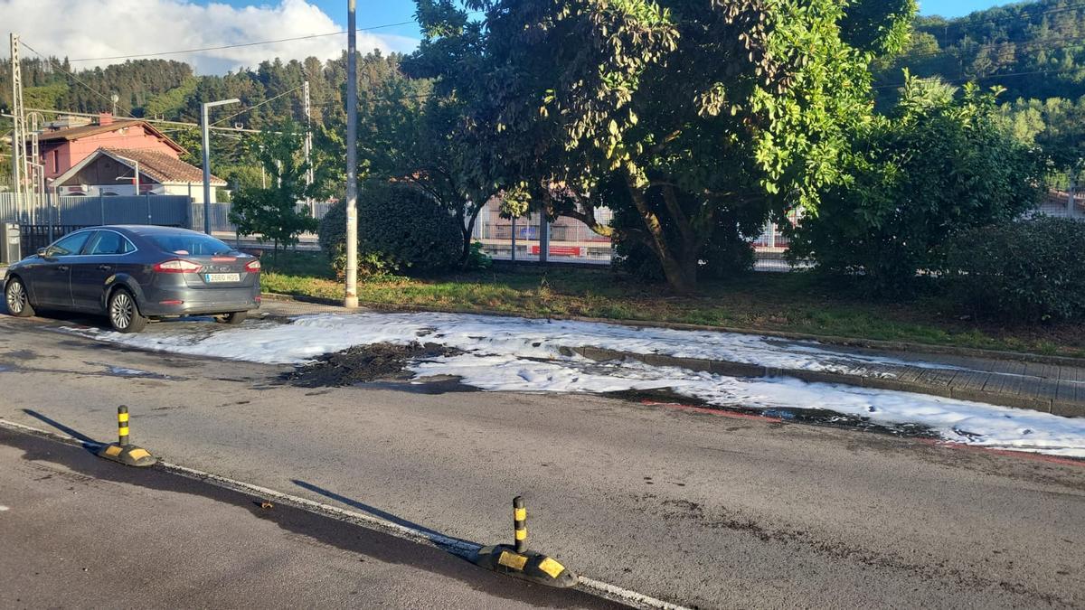 Un coche se ha incendiado en Ordizia