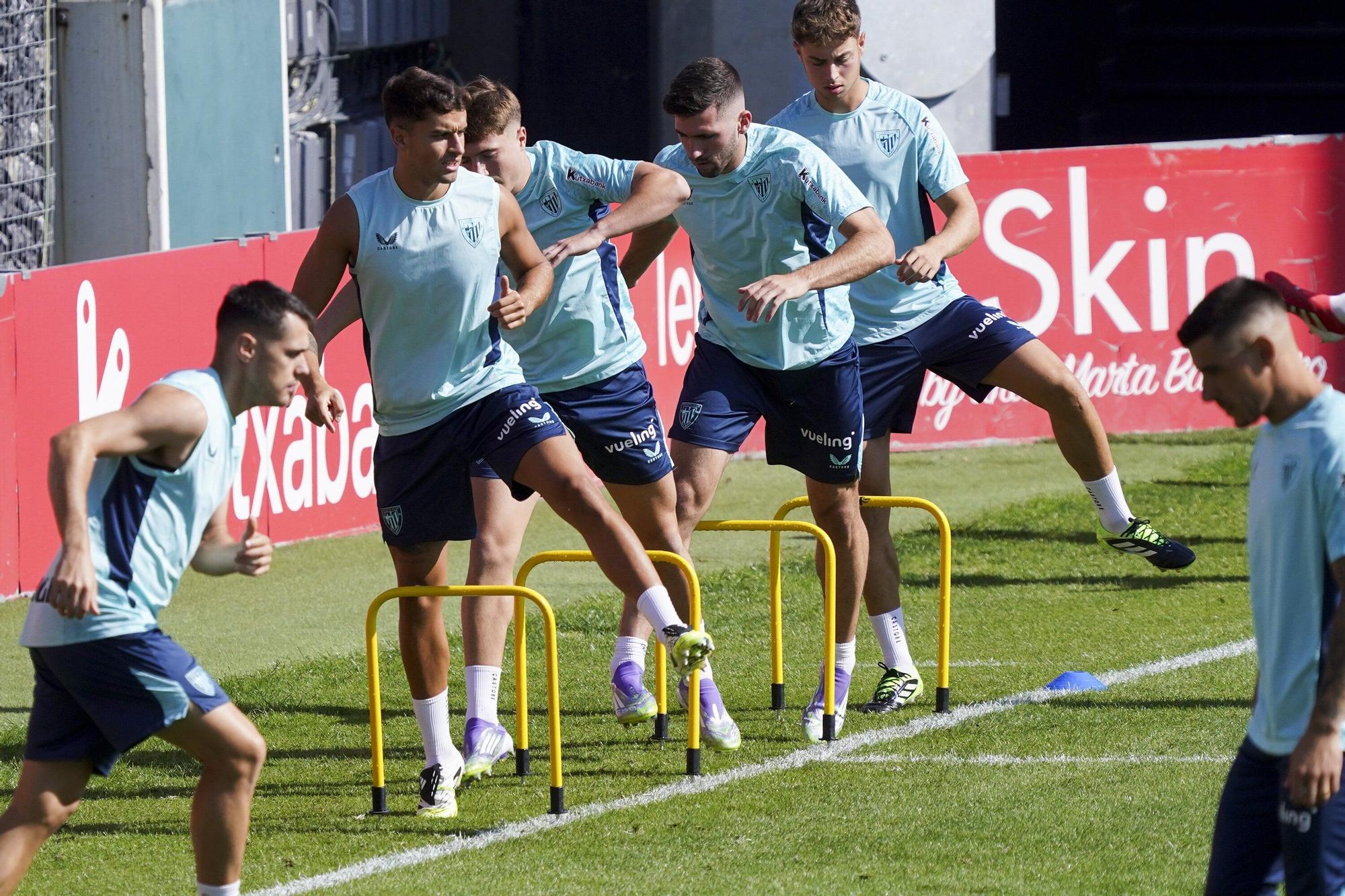 En imágenes: entrenamiento del Athletic en Lezama este sábado