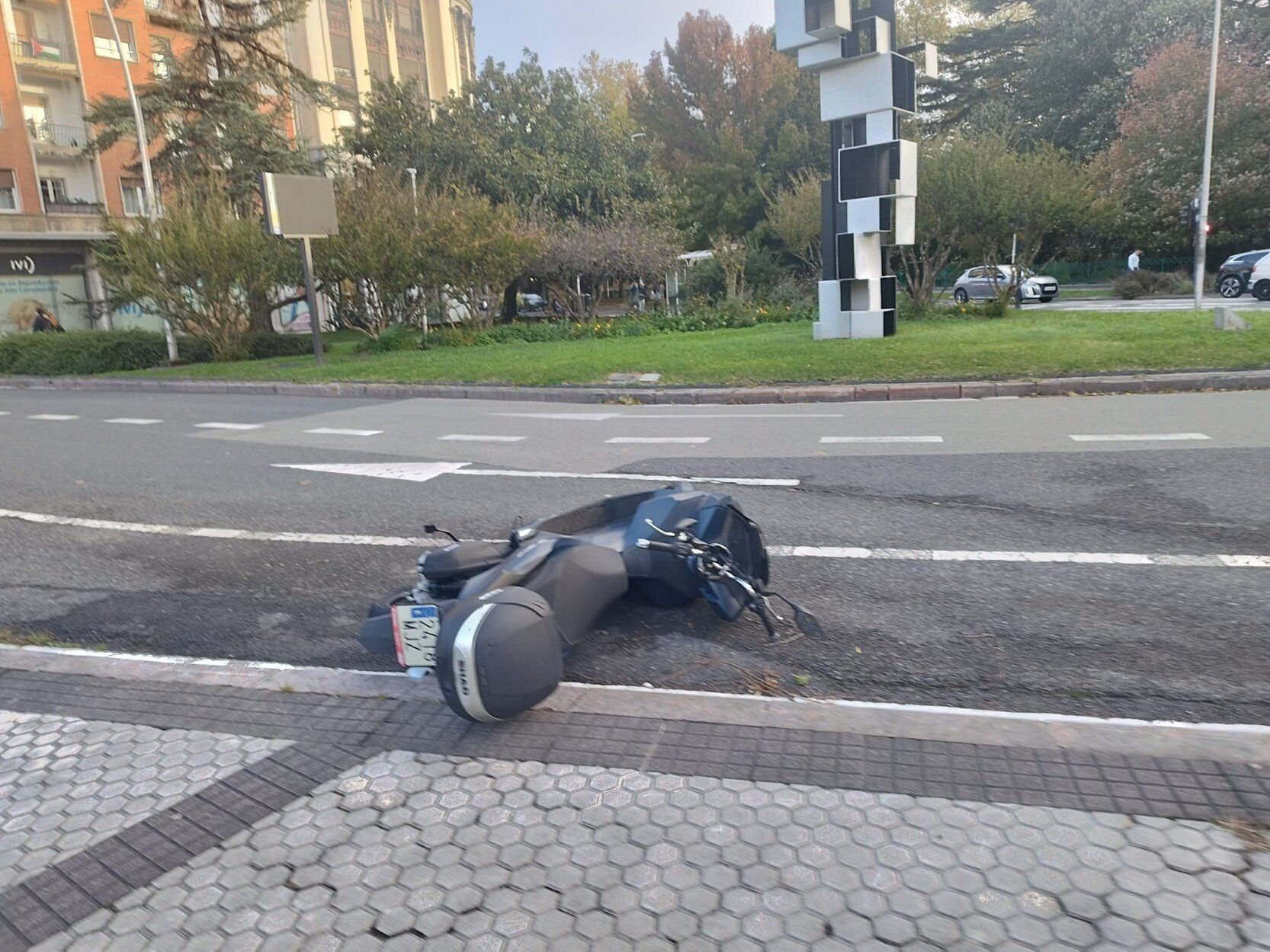 El efecto de la borrasca Benjamín en Donostia