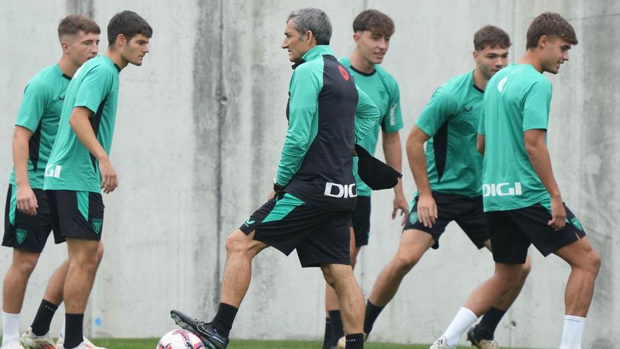 En imágenes: entrenamiento del Athletic en Lezama