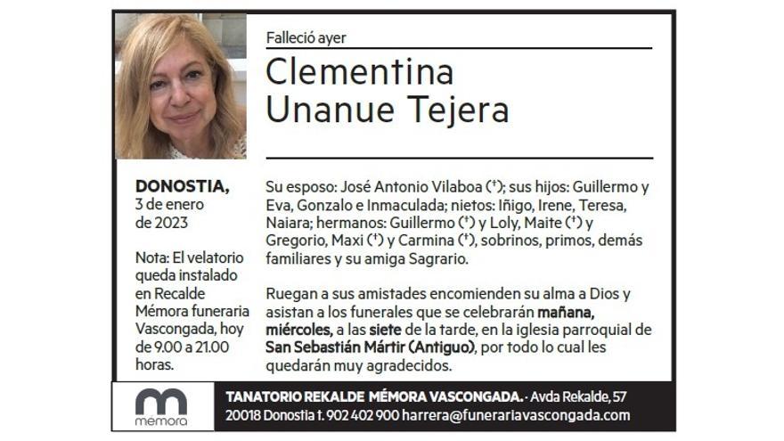 Clementina Unanue Tejera